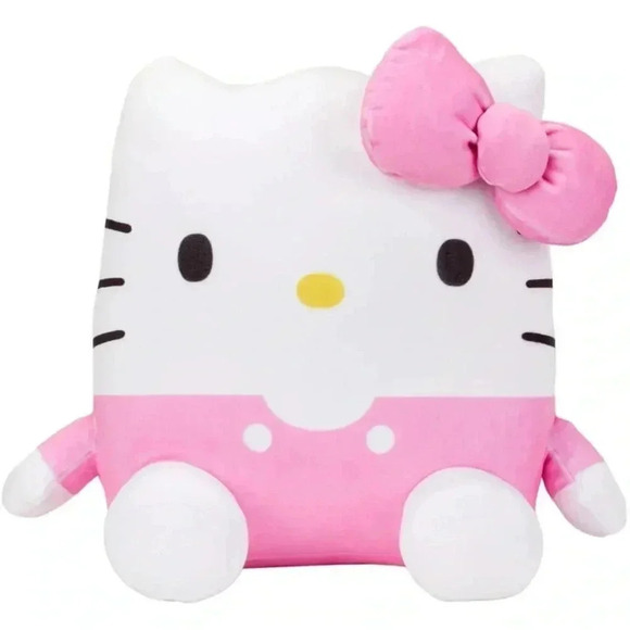 Hello Kitty NEW Squishy Cuddle Pillow Buddy - Pink Sanrio Bedtime Companion - Picture 1 of 11